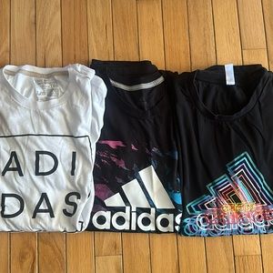 Adidas men’s large shirts short sleeve. For all 3 shirts.